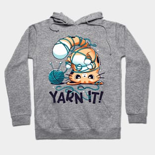 Yarn It! - Cute Silly Cat Hoodie